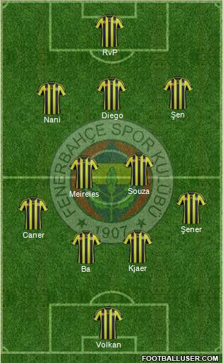 Fenerbahçe SK Formation 2015
