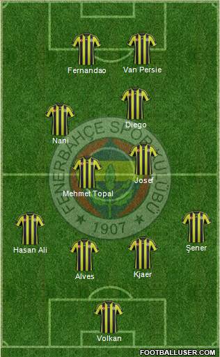 Fenerbahçe SK Formation 2015