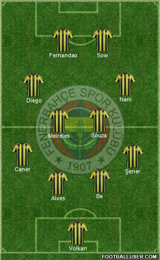 Fenerbahçe SK Formation 2015
