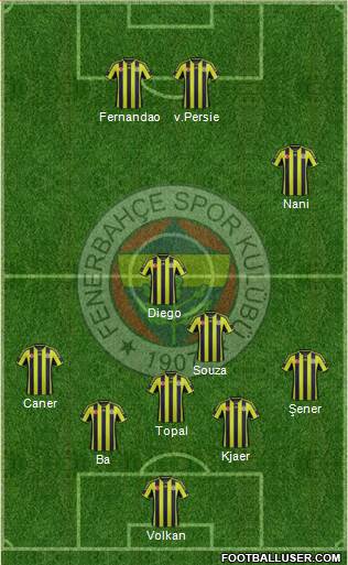 Fenerbahçe SK Formation 2015