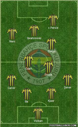 Fenerbahçe SK Formation 2015