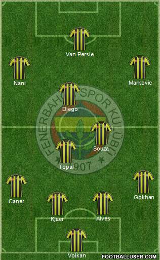 Fenerbahçe SK Formation 2015
