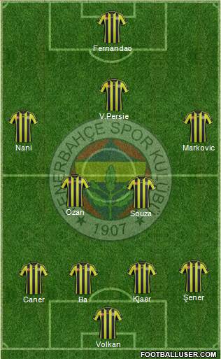 Fenerbahçe SK Formation 2015