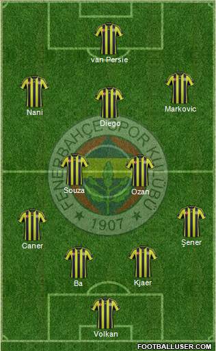 Fenerbahçe SK Formation 2015