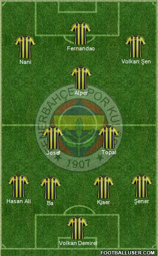 Fenerbahçe SK Formation 2015