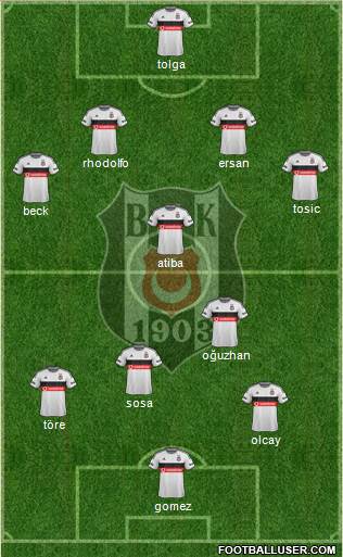 Besiktas JK Formation 2015