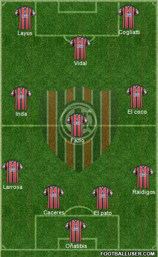 Chacarita Juniors Formation 2015