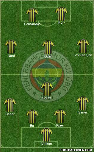 Fenerbahçe SK Formation 2015