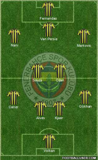 Fenerbahçe SK Formation 2015