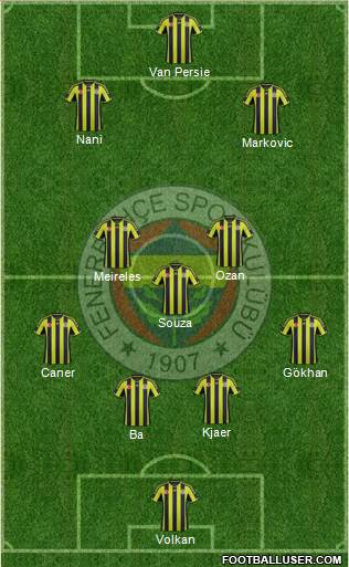 Fenerbahçe SK Formation 2015