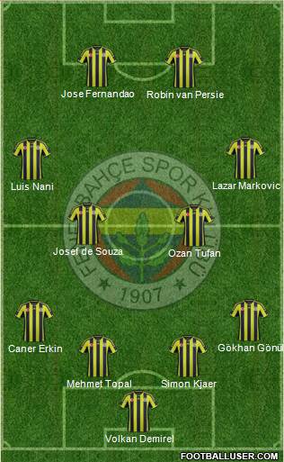 Fenerbahçe SK Formation 2015