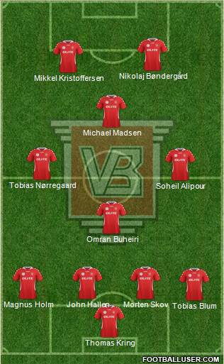 Vejle Boldklub Formation 2015