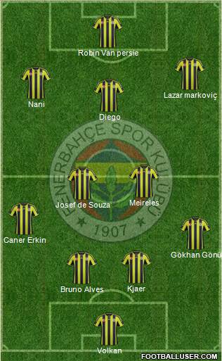 Fenerbahçe SK Formation 2015
