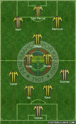 Fenerbahçe SK Formation 2015
