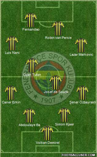Fenerbahçe SK Formation 2015