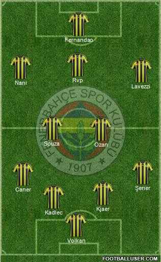 Fenerbahçe SK Formation 2015