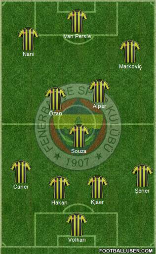 Fenerbahçe SK Formation 2015