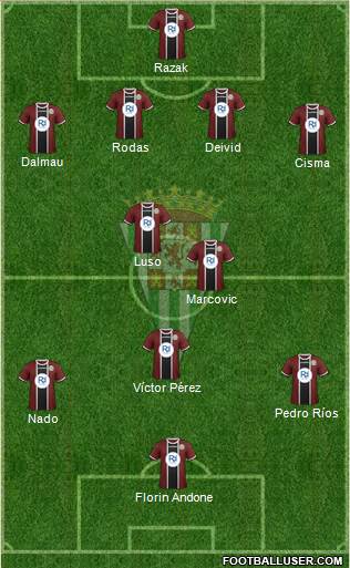 Córdoba C.F., S.A.D. Formation 2015