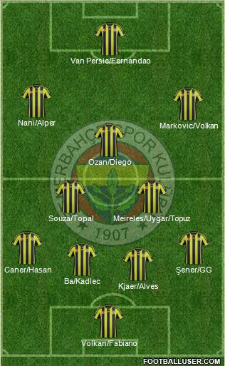 Fenerbahçe SK Formation 2015