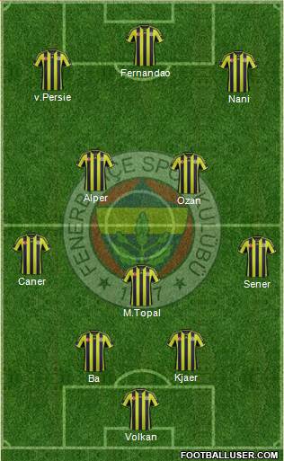 Fenerbahçe SK Formation 2015