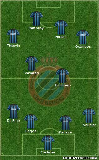 Club Brugge KV Formation 2015