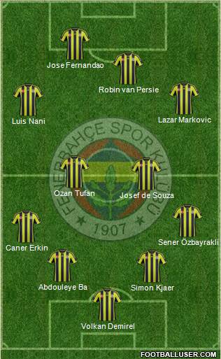 Fenerbahçe SK Formation 2015