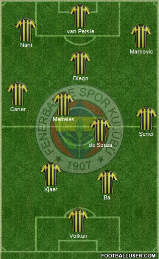 Fenerbahçe SK Formation 2015