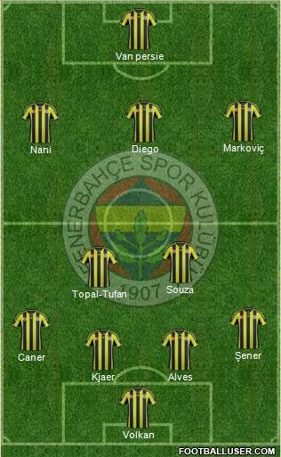 Fenerbahçe SK Formation 2015
