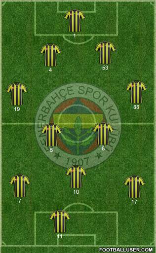 Fenerbahçe SK Formation 2015