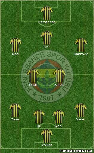 Fenerbahçe SK Formation 2015