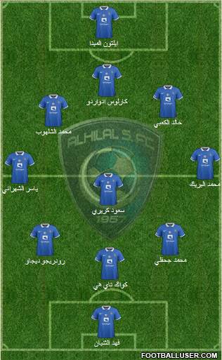 Al-Hilal (KSA) Formation 2015