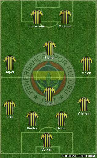 Fenerbahçe SK Formation 2015