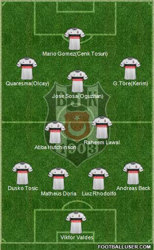 Besiktas JK Formation 2015