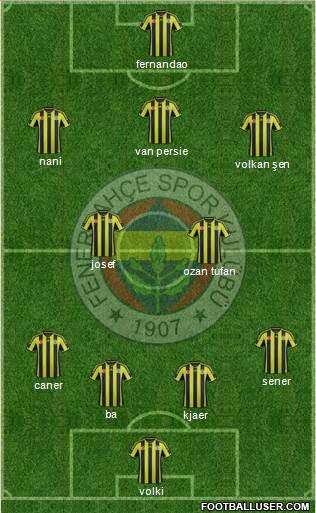 Fenerbahçe SK Formation 2015