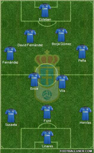 Real Oviedo S.A.D. Formation 2015