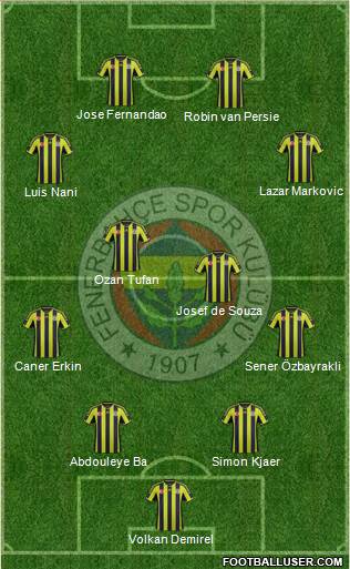 Fenerbahçe SK Formation 2015