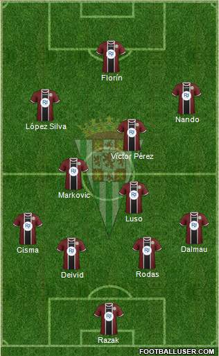 Córdoba C.F., S.A.D. Formation 2015