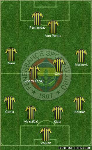 Fenerbahçe SK Formation 2015