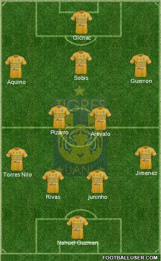 Club Universitario de Nuevo León Formation 2015