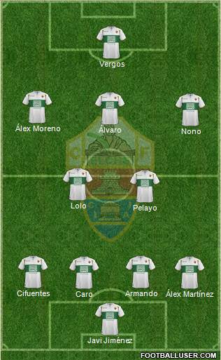 Elche C.F., S.A.D. Formation 2015