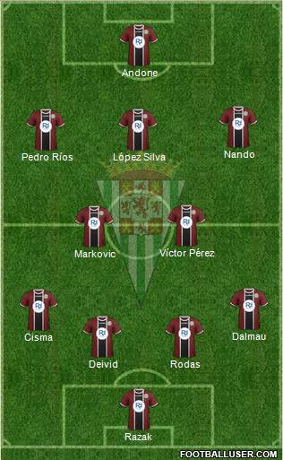 Córdoba C.F., S.A.D. Formation 2015