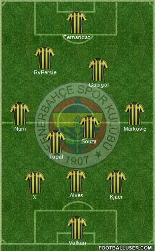 Fenerbahçe SK Formation 2015