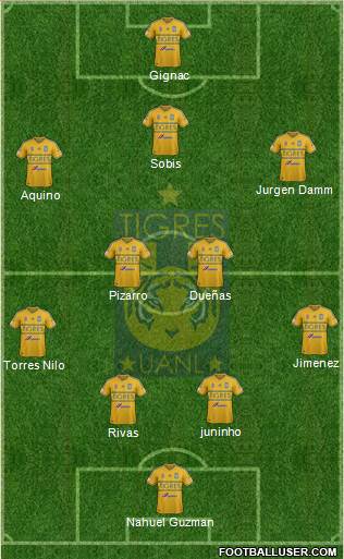 Club Universitario de Nuevo León Formation 2015