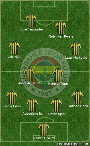 Fenerbahçe SK Formation 2015