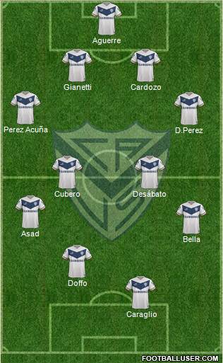 Vélez Sarsfield Formation 2015