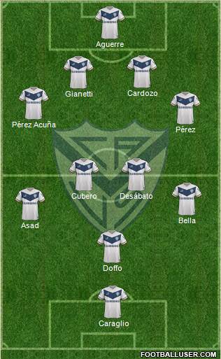 Vélez Sarsfield Formation 2015