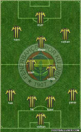 Fenerbahçe SK Formation 2015