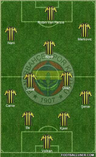 Fenerbahçe SK Formation 2015