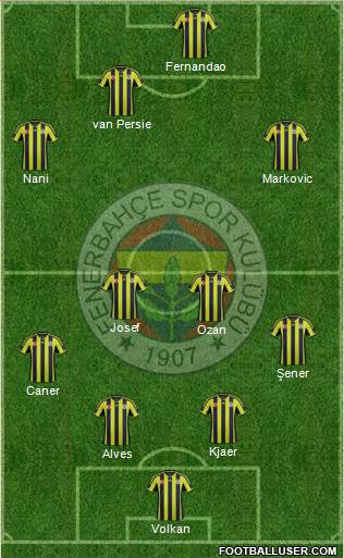 Fenerbahçe SK Formation 2015