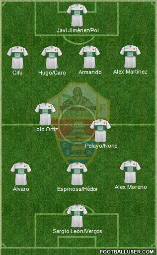 Elche C.F., S.A.D. Formation 2015